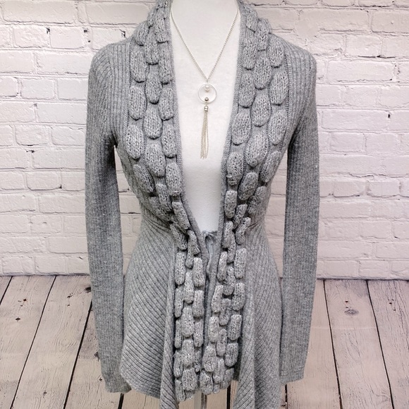 BCBG MaxAzria Ribbed Cardigan Sweater - Picture 1 of 6